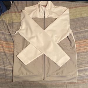 WHITE/GRAY ALFANI JACKET SZ L